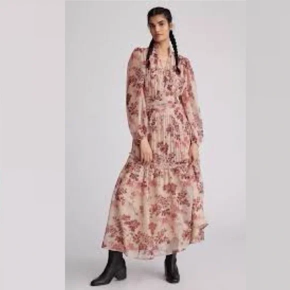 knee length dresses for ladies Yetunde Abstract Print Maxi Dress – Kemi Telford main image 1